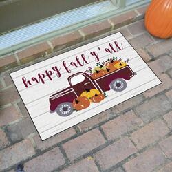 Welcome Fall Camper Doormat Primitive Autumn Indoor / Outdoor 18" x  30"