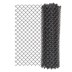 4 x 50 9 gauge Black Vinyl Coated Steel Chain link Fabric