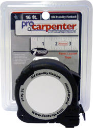 FastCap ProCarpenter Flatback Standard Reverse Lefty Righty 16' Tape Measure  PSSR-FLAT 16
