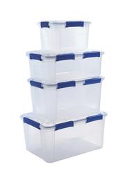 ezystorage® 19-Quart Waterproof Clear Latching Gasket Tote at Menards®