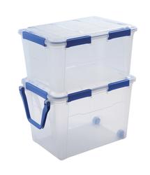 ezystorage® 79-Quart Waterproof Clear Latching Gasket Tote at Menards®