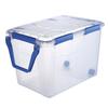 ezystorage™ 106-Quart Waterproof Clear Latching Gasket Storage Tote with Wheels