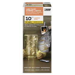 Copper String Lights, Fairy String Lights 8 Modes Battery Powered with  Remote Control LED Dec, 1 unit - Kroger