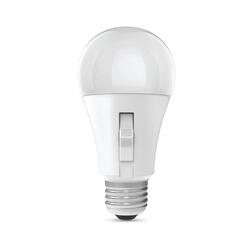 Feit Electric 100 Watt Equivalent A19 White Adjustable Dusk To