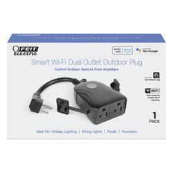 Smart Outdoor Single Outlet Plug Wi-Fi Bluetooth HubSpace 15AMP