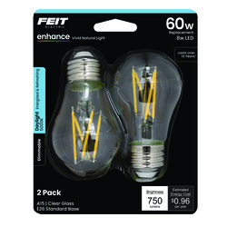Feit Electric ® Enhance ® 60 Watt Equivalent Clear Dimmable A15