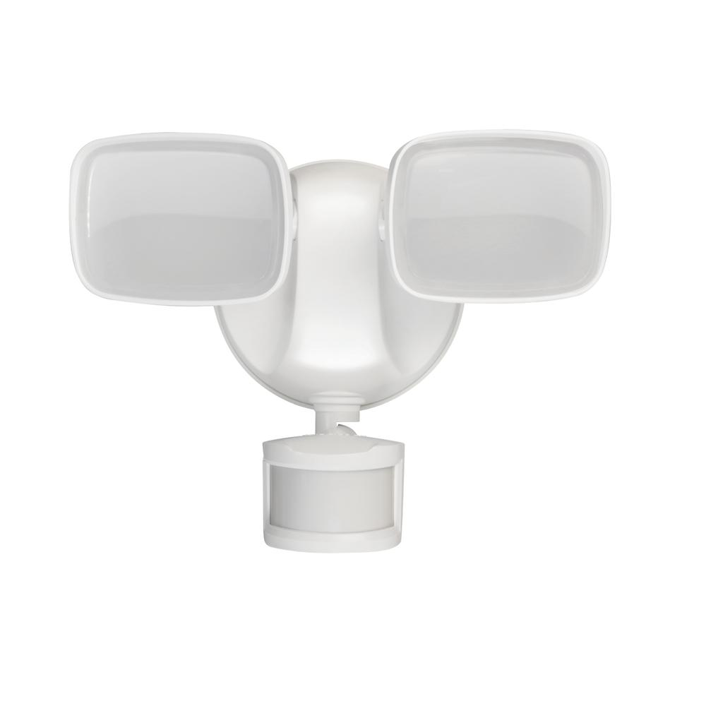 Maximus White Smart Motion Activated Outdoor Integrated LED Camera Floodlight Maximus White Smart Motion Activated Outdoor Integrated LED Camera Floodlight