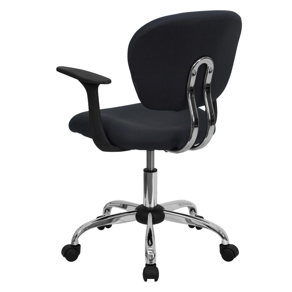 Flash Furniture Fabric and Chrome Task Office Chair - Thumbnail 2