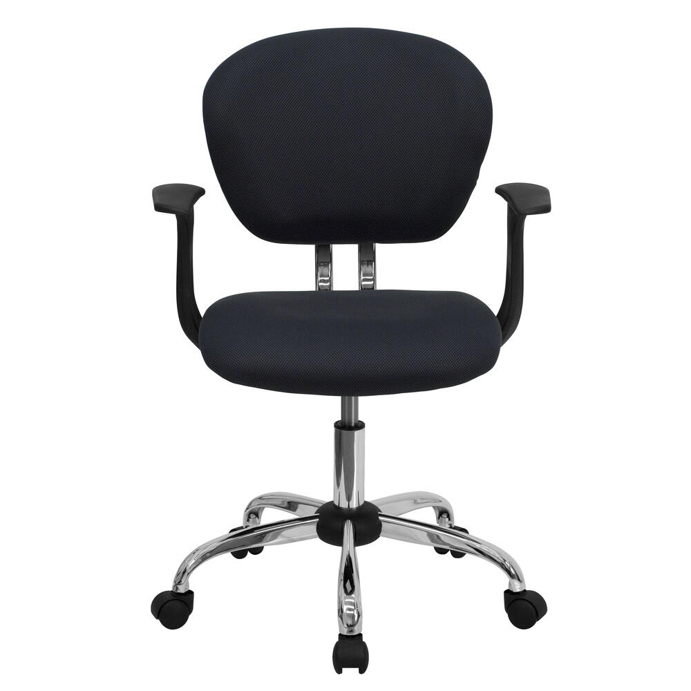 Flash Furniture Fabric and Chrome Task Office Chair - Thumbnail 4