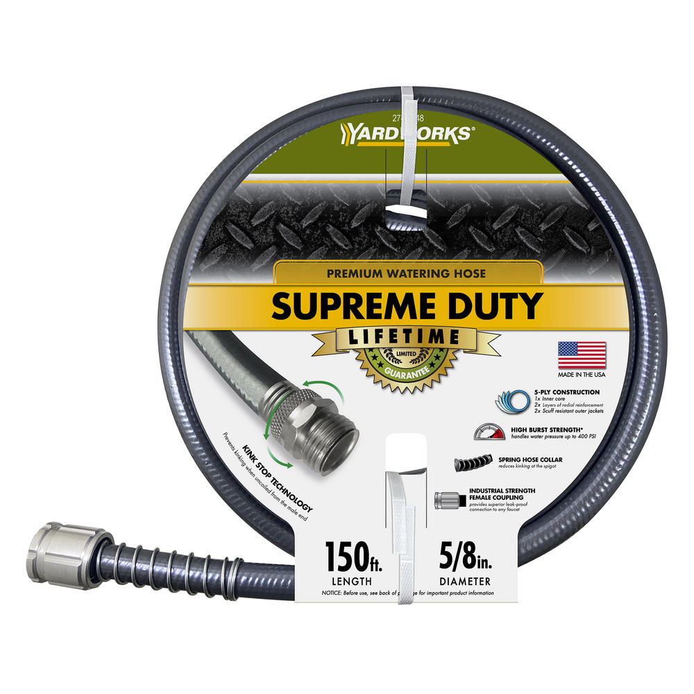 Yardworks® 5/8" x 150' Supreme-Duty Vinyl Garden Hose