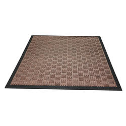 Black 48 in. x 72 in. Recycled Rubber Commercial Door Mat - take-a