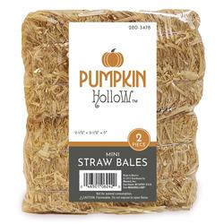 Mini straw bales for sale - 5 inch miniature hay bales