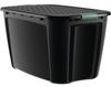 Bella Storage Solutions 44-Gallon Black Latching Storage Tote