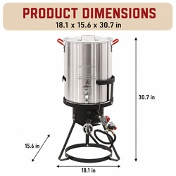 Red Mountain Valley® Propane Gas Turkey Fryer - 30 Qt. with Spigot
