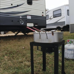 Red Mountain Valley® Propane Gas Dual Basket Fryer - 18 Qt. at