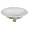 Craft + Main® Maret 20"W x 16-7/8"D White Oval Drop-In Bathroom Sink