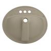 Craft + Main® Maret 20"W x 16-7/8"D White Oval Drop-In Bathroom Sink