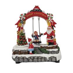 Lemax Christmas Village Santa Swing – blackcatthriftco