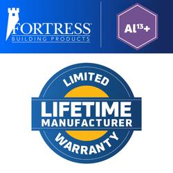 Fortress Building Products 7.87-in x 5.67-in White Aluminum Rail Bracket (4-Pack)
