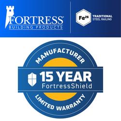 Fortress Building Products 6.1-in x 1.57-in Antique Bronze Steel Rail Bracket (4-Pack)