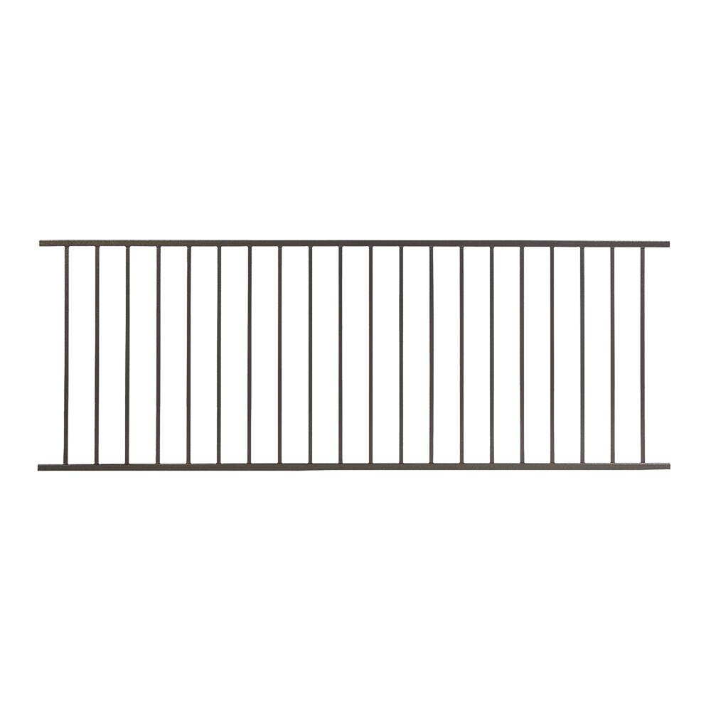 FORTRESS Fe26 34 in. H x 8 ft. W Bronze Steel Railing Level Panel