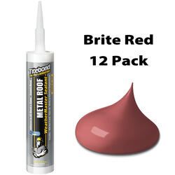 Titebond® WeatherMaster™ Brite Red Metal Roof Sealant - 12 Pack
