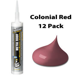Titebond® WeatherMaster™ Colonial Red Metal Roof Sealant - 12 Pack