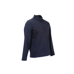 Free Country® Men's Black Spacedye Grid Fleece 1/4 Zip Pullover