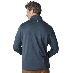 Free Country® Men's Midnight Spacedye Grid Fleece 1/4 Zip Pullover