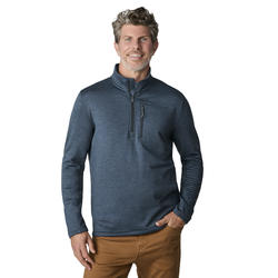 Free Country® Men's Midnight Spacedye Grid Fleece 1/4 Zip Pullover