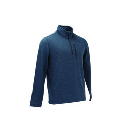 Free Country® Men's Midnight Spacedye Grid Fleece 1/4 Zip Pullover