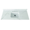 Tuscany® 49"W x 22"D Bellagio Sintered Stone Vanity Top with Rectangular Undermount Bowl
