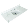 Tuscany® 49"W x 22"D Bellagio Sintered Stone Vanity Top with Rectangular Undermount Bowl