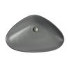Tuscany® Valencia 26-5/8"W x 17-1/2"D Matte Gray Ceramic Triangular Bathroom Vessel Sink