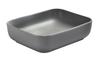 Tuscany® Bette 19-3/4"W x 15-3/8"D Matte Gray Ceramic Rectangular Bathroom Vessel Sink