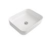 Tuscany® Bette 19-3/4"W x 15-1/2"D White Rectangular Vessel Sink