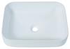 Tuscany® Bette 19-3/4"W x 15-1/2"D White Rectangular Vessel Sink