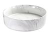 Tuscany® Porto 16"W x 16"D White Marble Ceramic Round Bathroom Vessel Sink