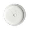 Tuscany® Porto 16"W x 16"D White Marble Ceramic Round Bathroom Vessel Sink