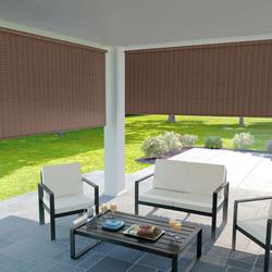 Coolaroo Yakitake Brown Cordless Outdoor Roller Shade - 72