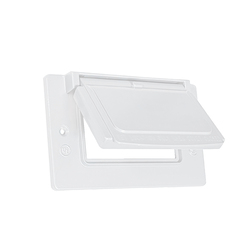 Sigma Engineered Solutions® 1-Gang Metal White Horizontal GFCI