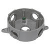 Sigma Engineered Solutions® Round 1/2" 5-Hole Weatherproof Gray Electrical Outlet Box