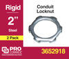Sigma ProConnex® 2" Rigid Steel Locknut - 2 Pack