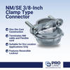 Sigma ProConnex™ 3/8"  Non-Metallic (NM) Clamp Connector  - 10 Pack