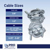 Sigma ProConnex™ 3/8"  Non-Metallic (NM) Clamp Connector  - 10 Pack