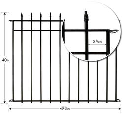 Enchanted Garden™ 40 x 49 Grand Teton No-Dig Fence Panel at Menards®