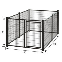 Master Paws® 4' x 5' Heavy Duty Black Gate Panel at Menards®