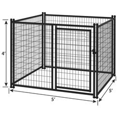 Master Paws® 4' x 5' Heavy Duty Black Gate Panel at Menards®