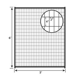 Master Paws 6 x 5 Heavy Duty Black Kennel Panel at Menards