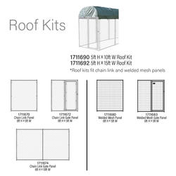 5x10 kennel cheap roof